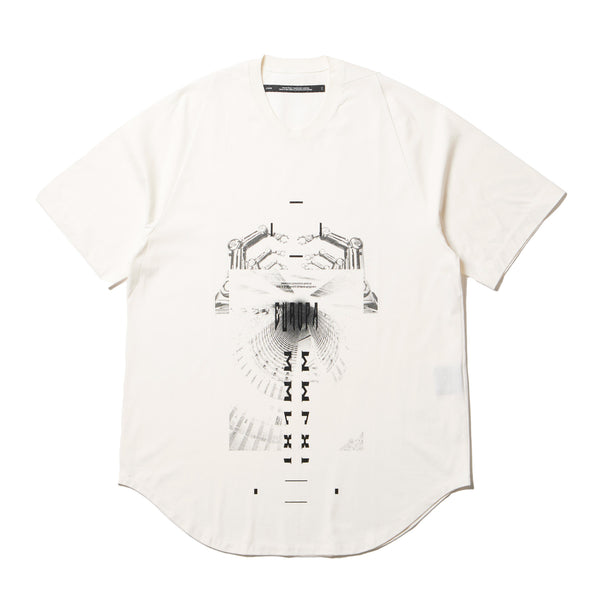 JULIUS 907CPM1 Off White / Europa Graphic T-Shirt